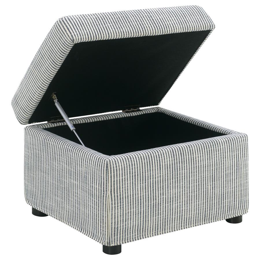 Winter Upholstered Hydraulic Lift Top Storage Ottoman Grey-zoom-4