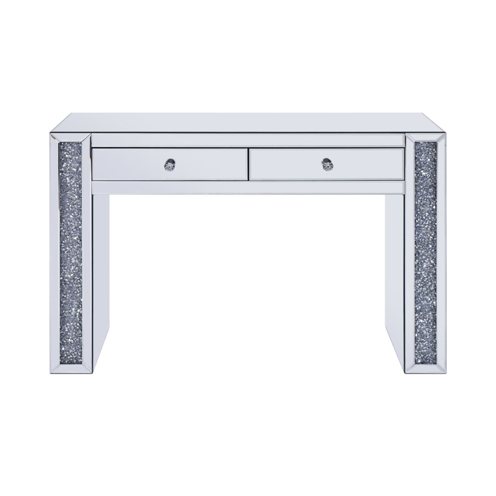 ACME Noralie Vanity Desk – angle view – Lusso Furniture Miami