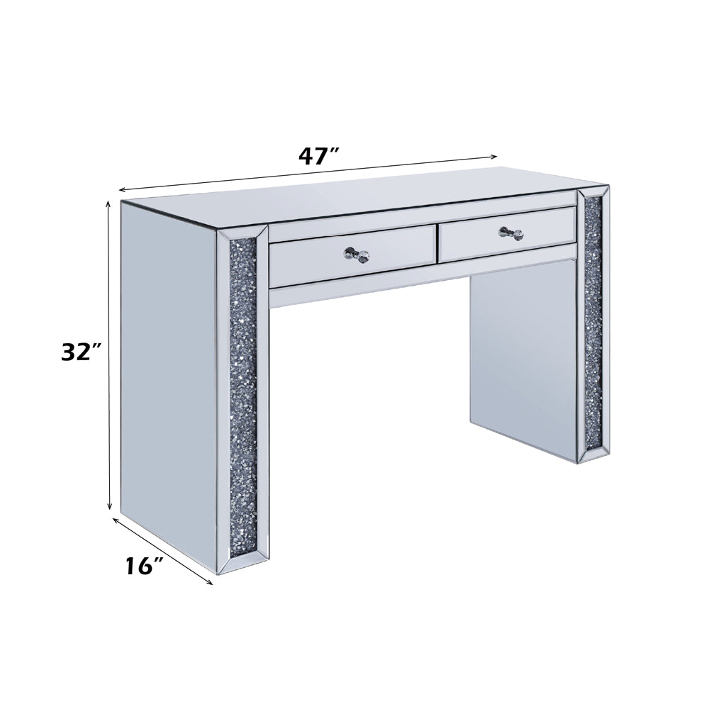 ACME Noralie Vanity Desk – close-up – Lusso Furniture Miami