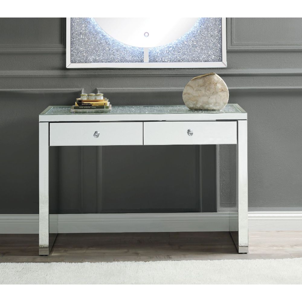 ACME Noralie Console Table – front view – Lusso Furniture Miami