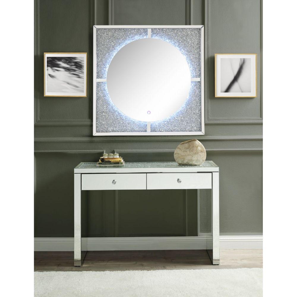 ACME Noralie Console Table – angle view – Lusso Furniture Miami