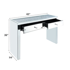 ACME Noralie Console Table – side view – Lusso Furniture Miami