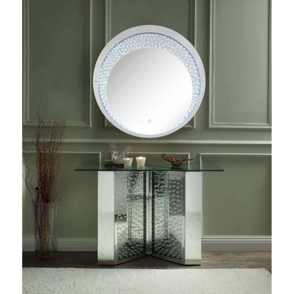 ACME Nysa Console Table – alternate view – Lusso Furniture Miami