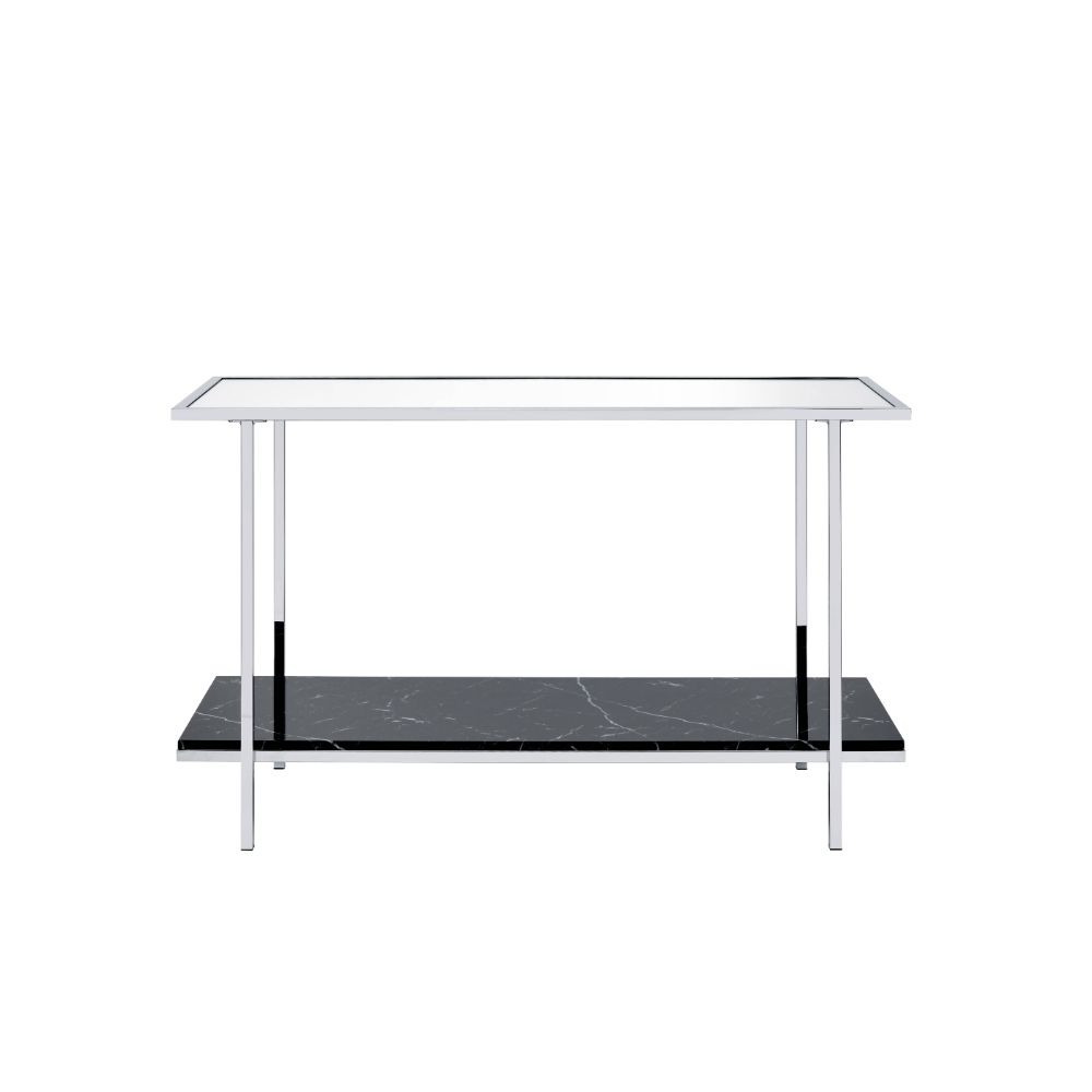 ACME Angwin Console Table – angle view – Lusso Furniture Miami