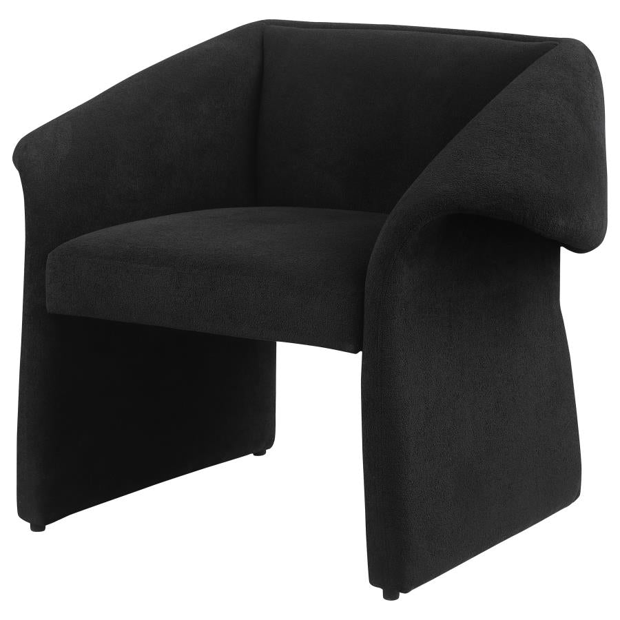 Ramsey Upholstered Sloped Arm Accent Chair Black-zoom-4