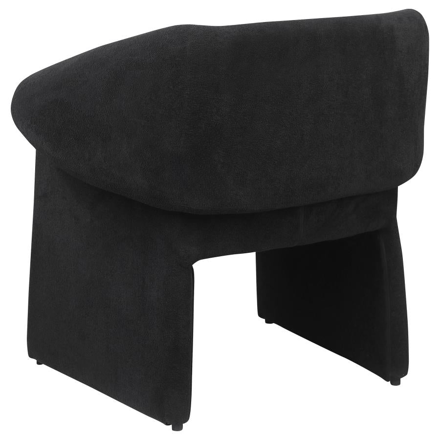 Ramsey Upholstered Sloped Arm Accent Chair Black-zoom-6