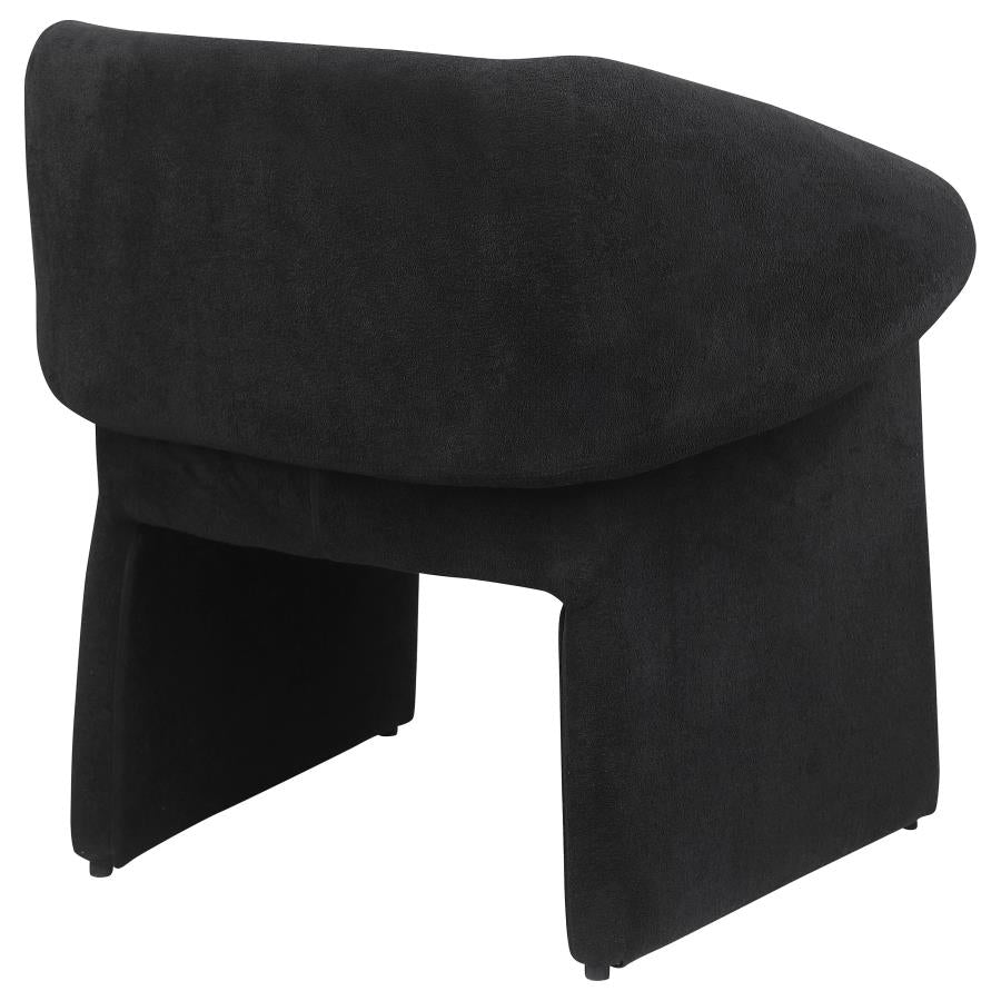 Ramsey Upholstered Sloped Arm Accent Chair Black-zoom-7