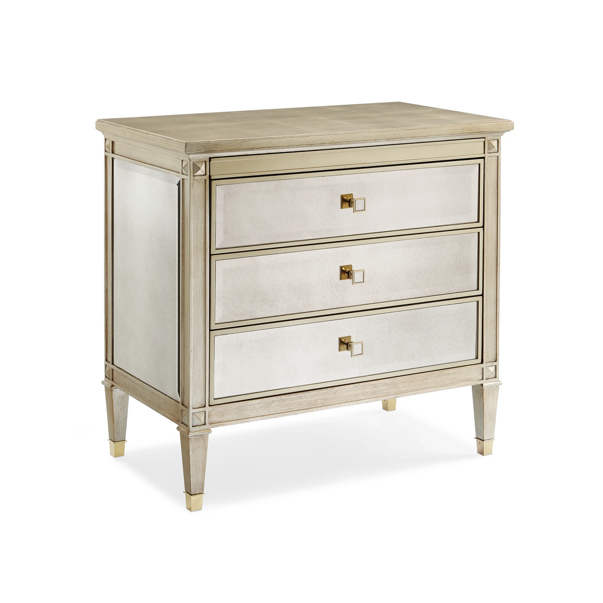 Caracole A Classic Beauty Nightstand – room setting – Lusso Furniture Miami