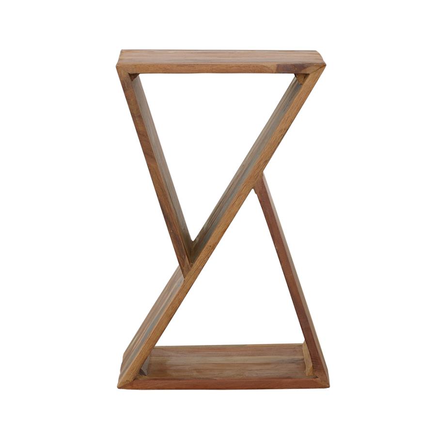 Lily Solid Reclaimed Wood Accent Side Table Natural-3