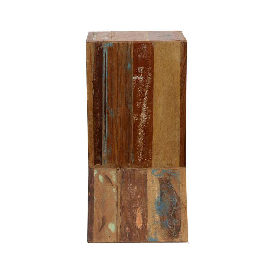 Lily Solid Reclaimed Wood Accent Side Table Natural-5