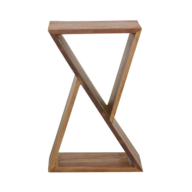 Lily Solid Reclaimed Wood Accent Side Table Natural-zoom-
