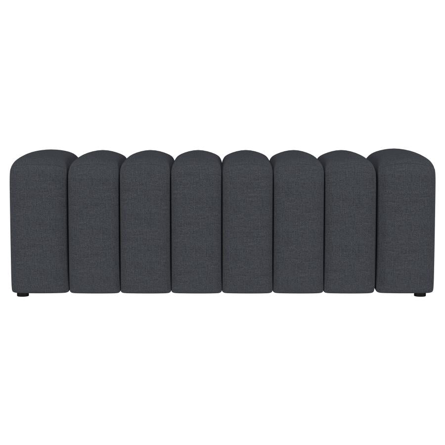 Summer Fabric Upholstered Tufted Accent Bench Charcoal-zoom-3