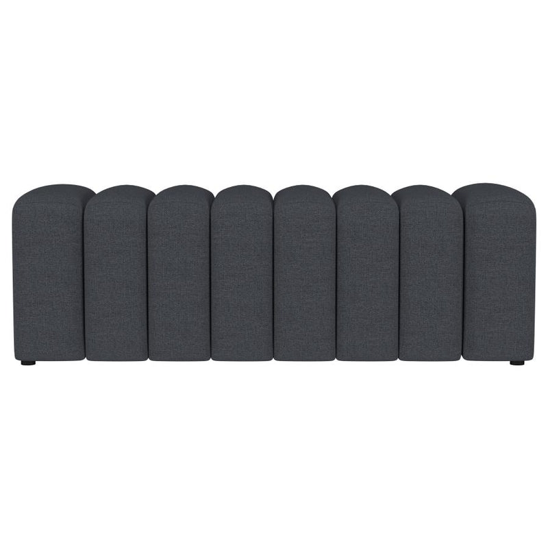 Summer Fabric Upholstered Tufted Accent Bench Charcoal-zoom-
