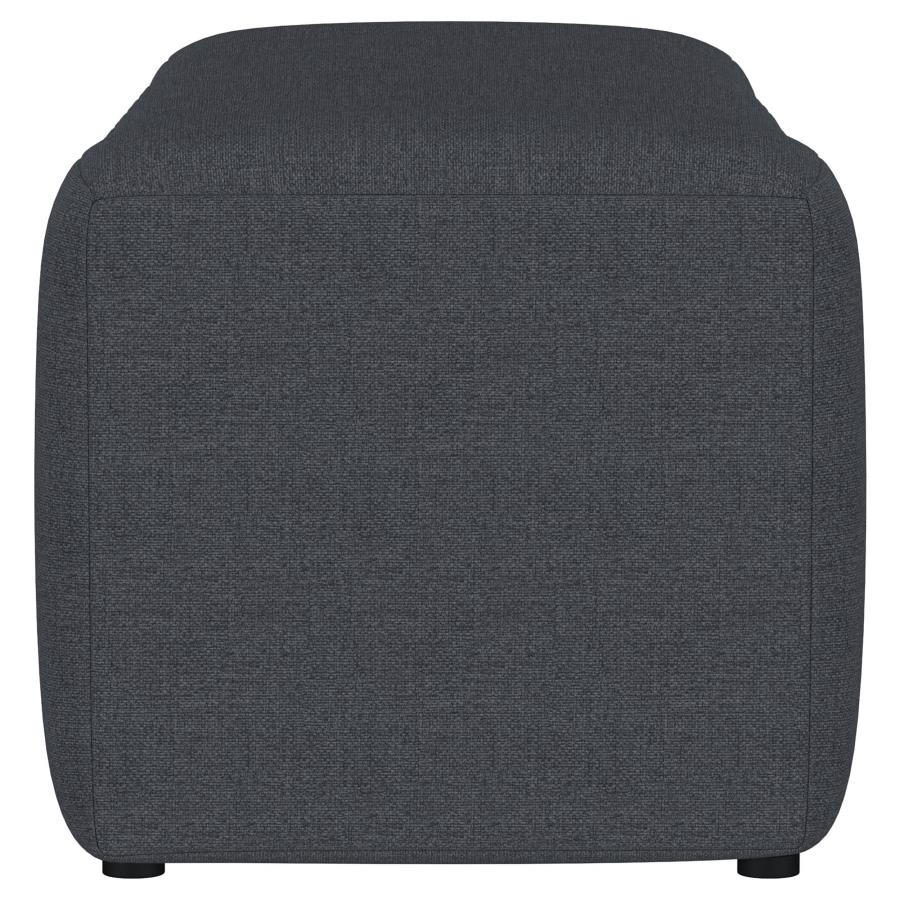 Summer Fabric Upholstered Tufted Accent Bench Charcoal-zoom-5