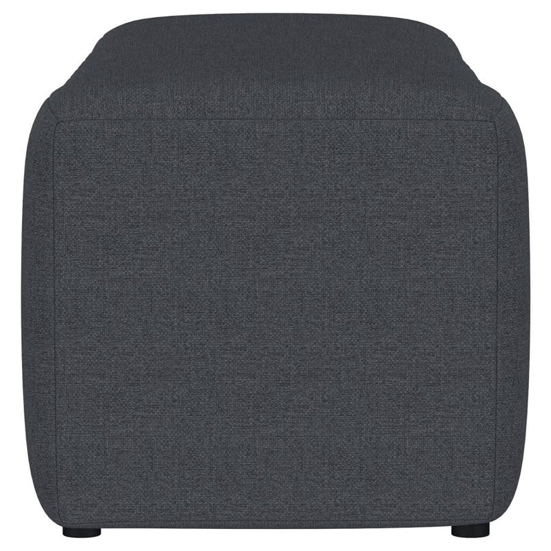Summer Fabric Upholstered Tufted Accent Bench Charcoal-zoom-