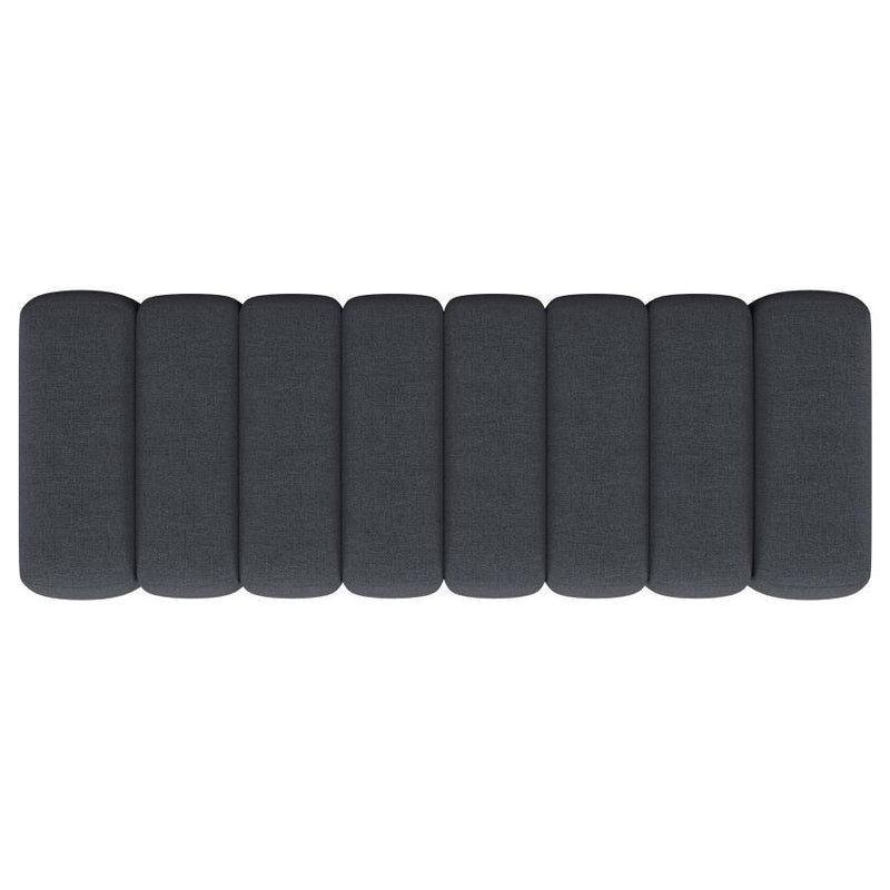 Summer Fabric Upholstered Tufted Accent Bench Charcoal-zoom-