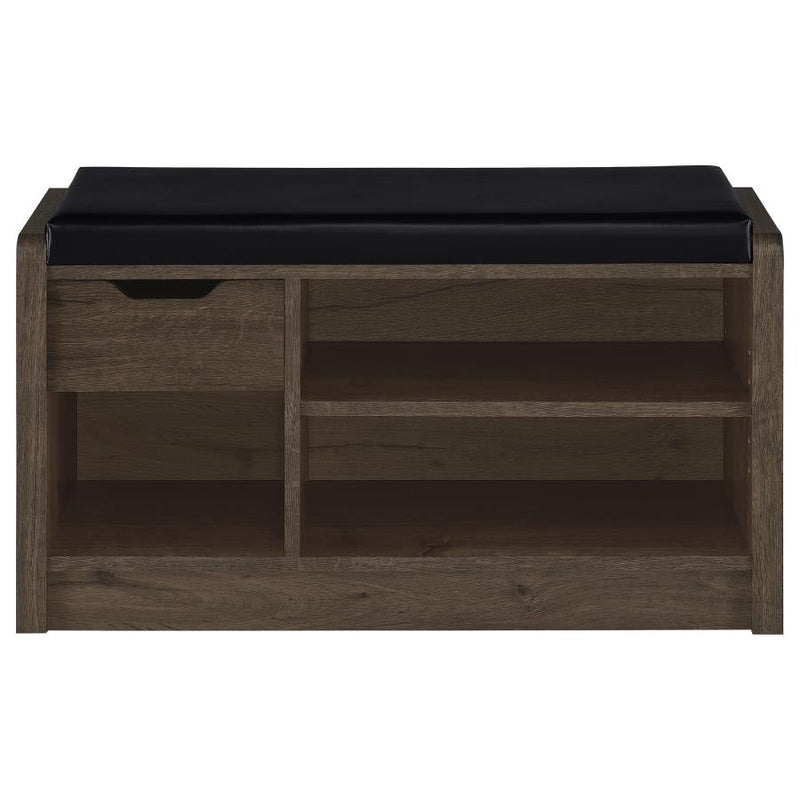Arrington Storage Bench Smoked Oak-zoom-