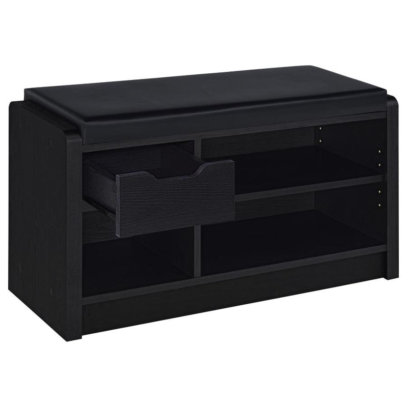 Arrington Storage Bench Black-zoom-
