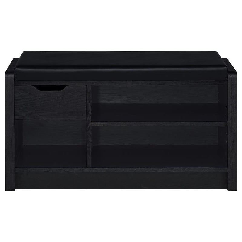 Arrington Storage Bench Black-zoom-