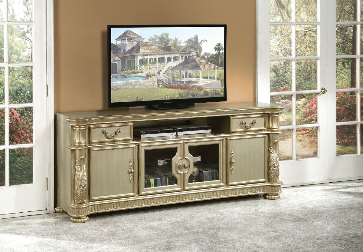 ACME Vendome II TV Stand – front view – Lusso Furniture Miami