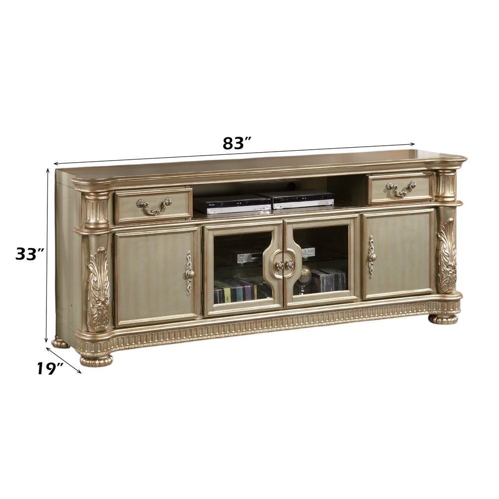 ACME Vendome II TV Stand – angle view – Lusso Furniture Miami