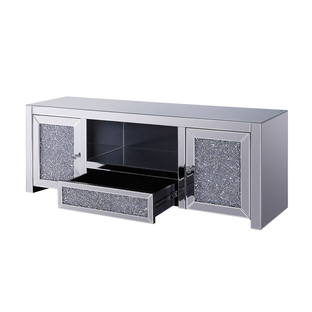 ACME Noralie TV Stand – back view – Lusso Furniture Miami