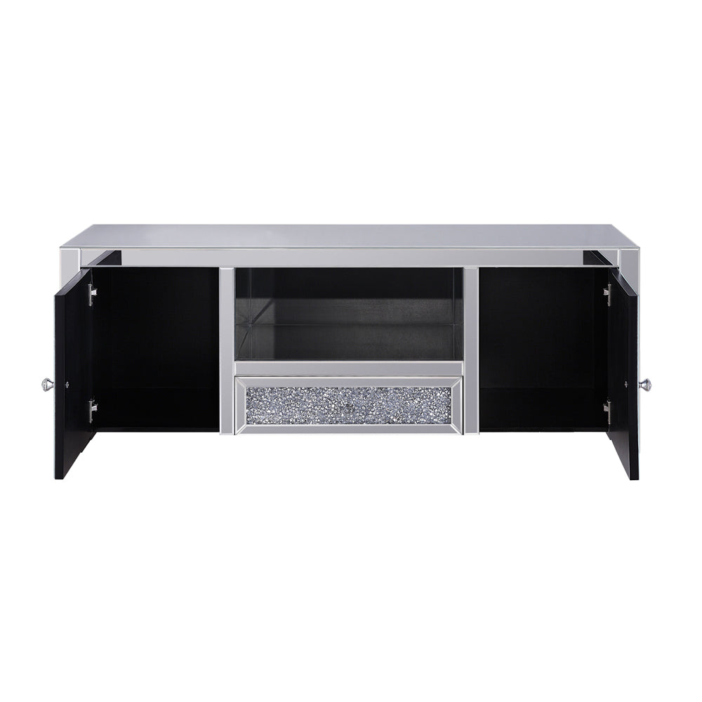 ACME Noralie TV Stand – top view – Lusso Furniture Miami