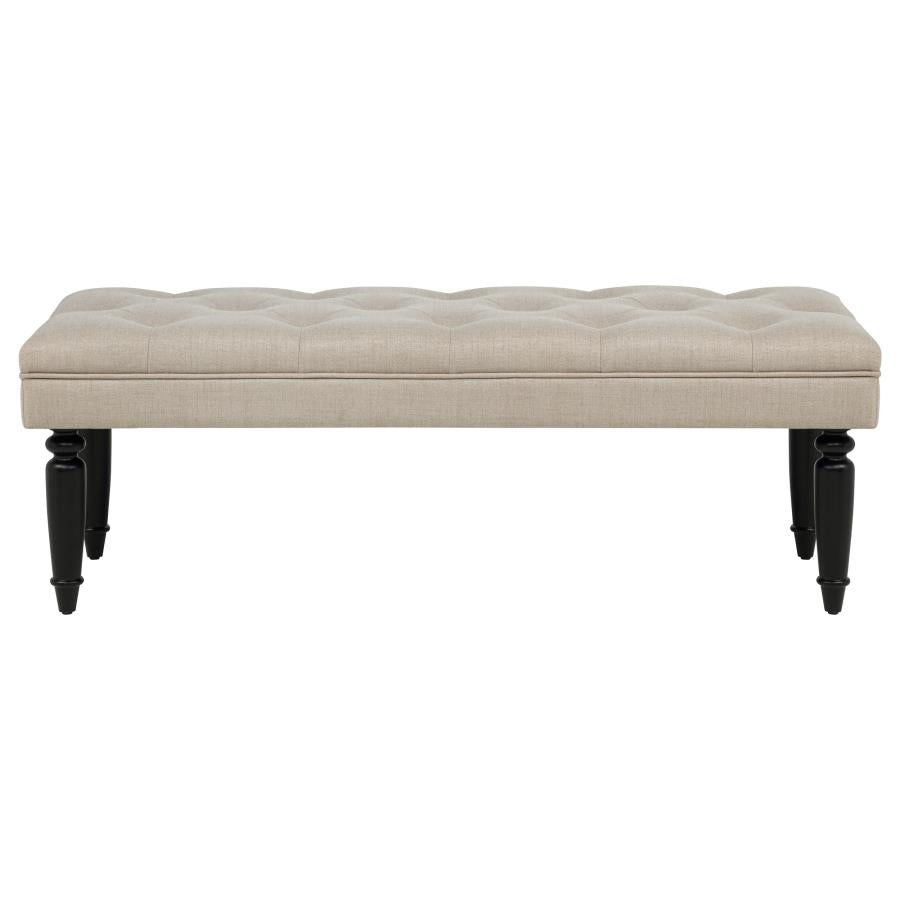 Marsha 52-inch Upholstered Entryway Accent Bench Latte-zoom-3