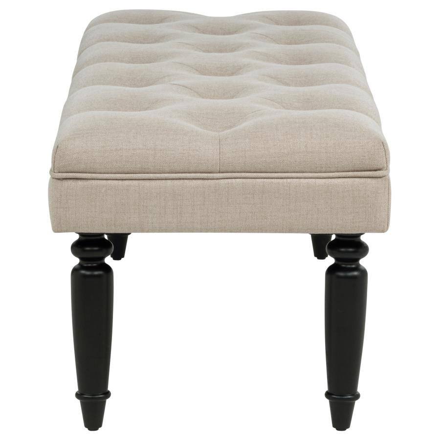 Marsha 52-inch Upholstered Entryway Accent Bench Latte-zoom-4