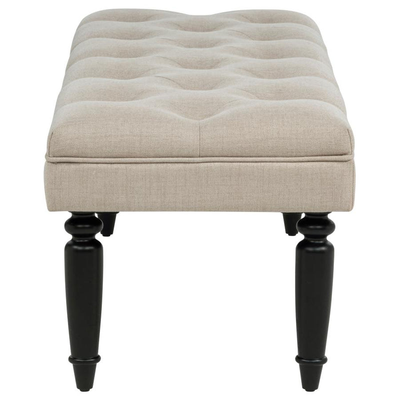 Marsha 52-inch Upholstered Entryway Accent Bench Latte-zoom-