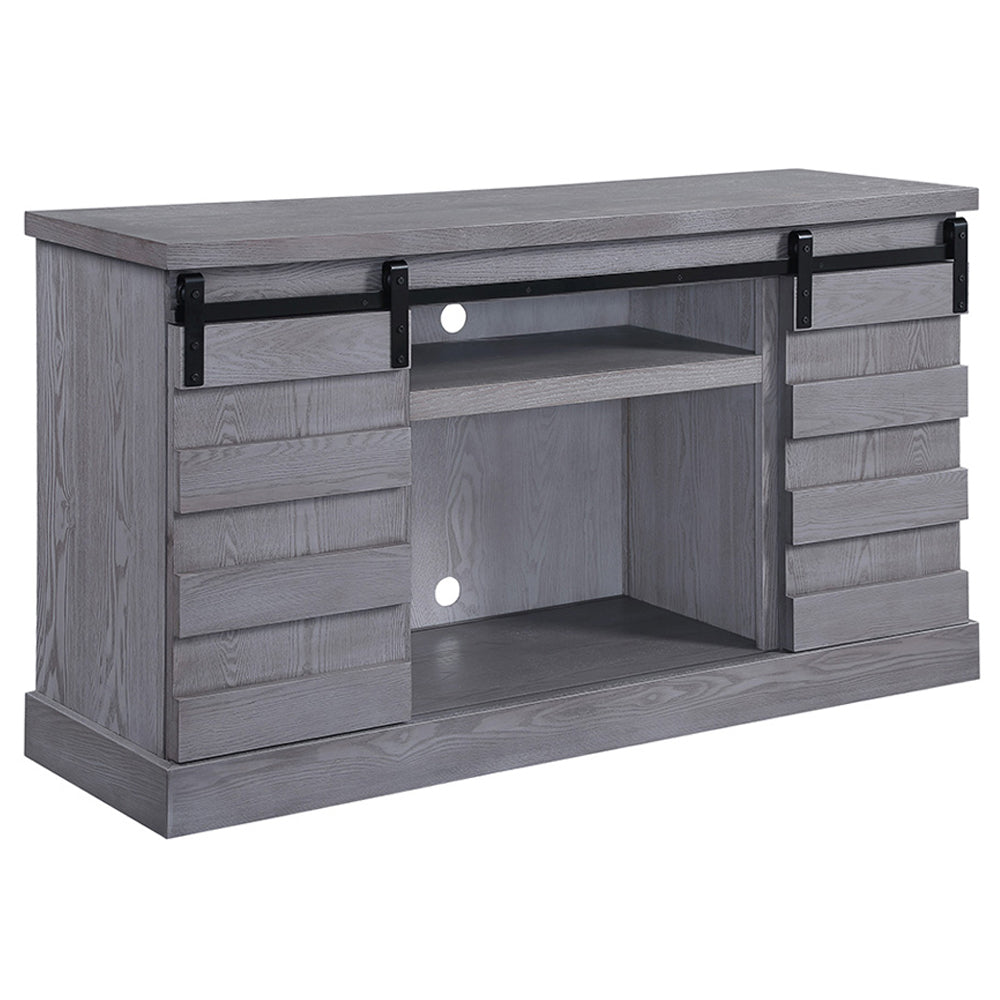 ACME Amrita Fireplace TV Stand – angle view – Lusso Furniture Miami