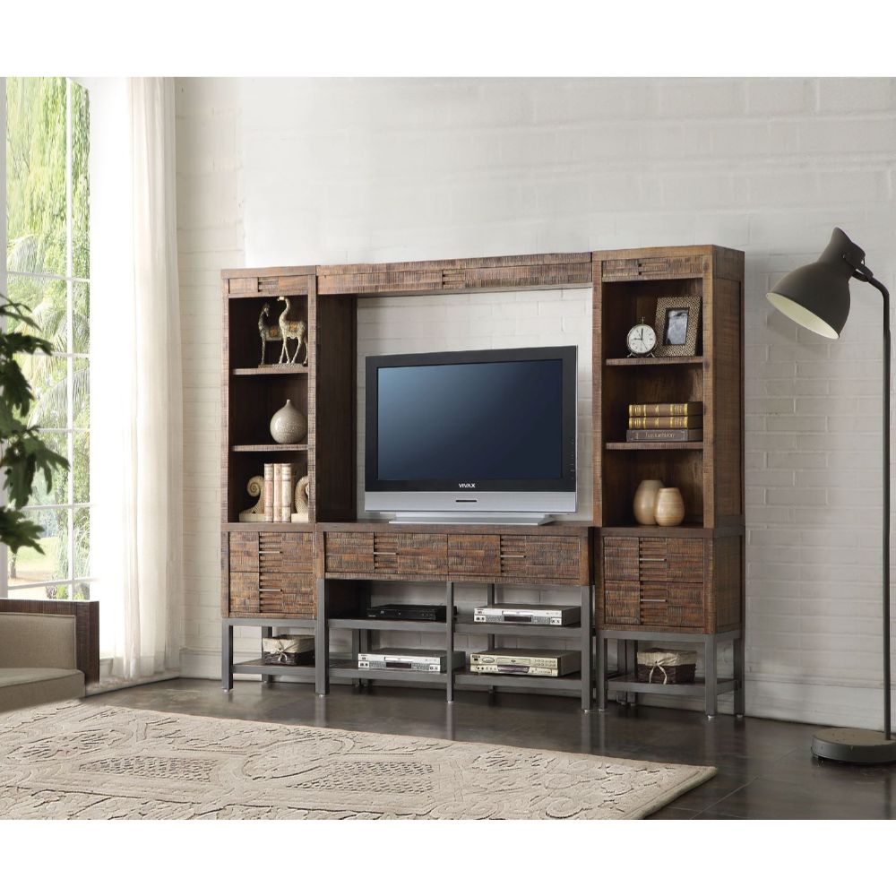 ACME Andria Entertainment Center TV Stand – angle view – Lusso Furniture Miami