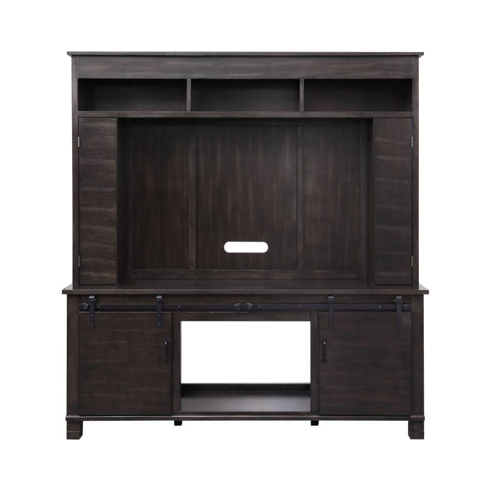 ACME Apison Entertainment Wall Unit – angle view – Lusso Furniture Miami
