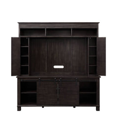ACME Apison Entertainment Wall Unit – side view – Lusso Furniture Miami