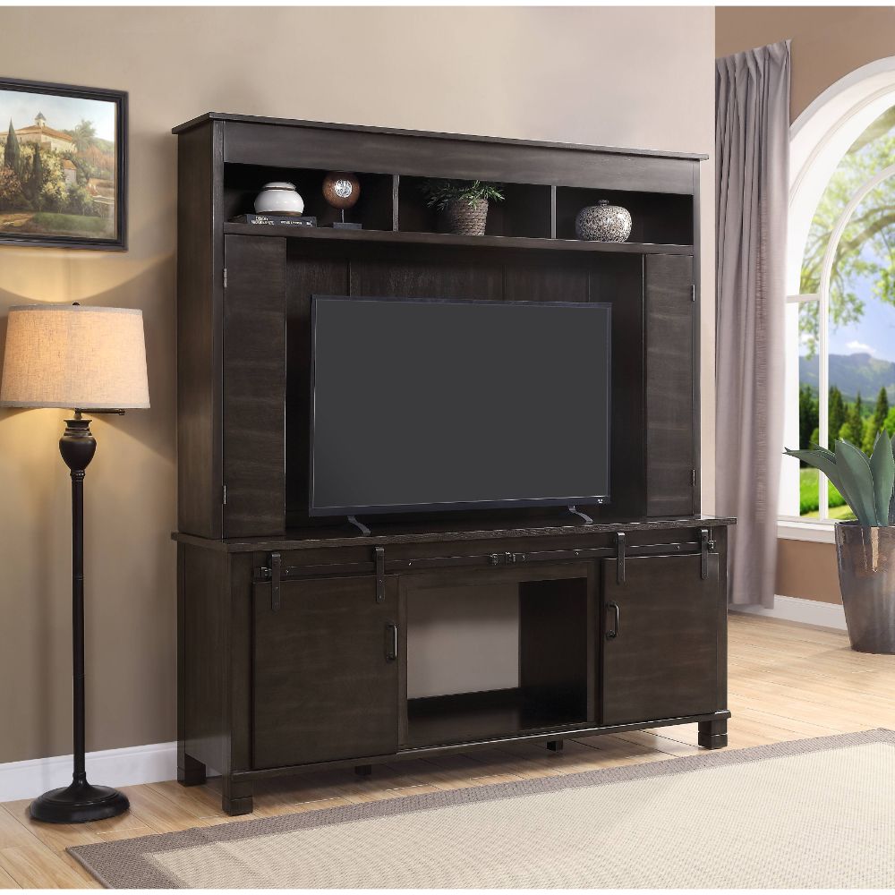 ACME Apison Entertainment Wall Unit – detail – Lusso Furniture Miami