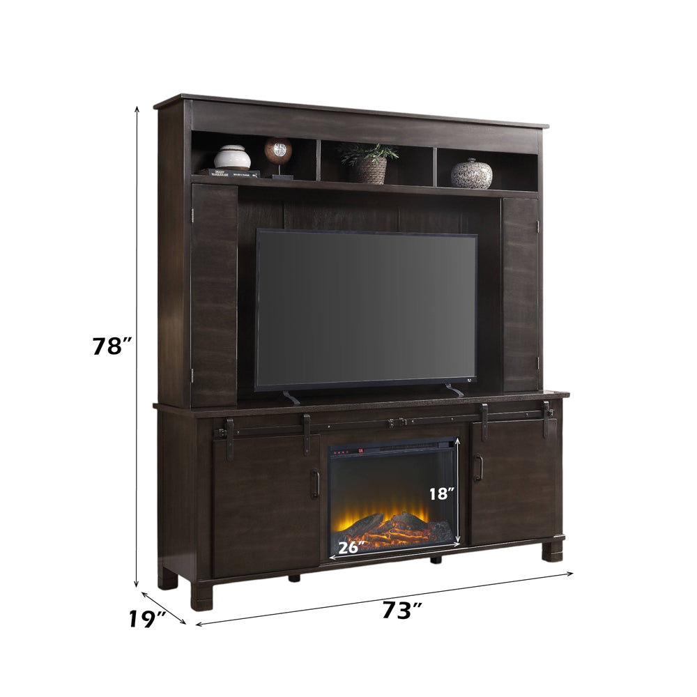 ACME Apison Entertainment Wall Unit – back view – Lusso Furniture Miami