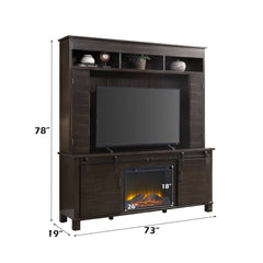 ACME Apison Entertainment Wall Unit – back view – Lusso Furniture Miami