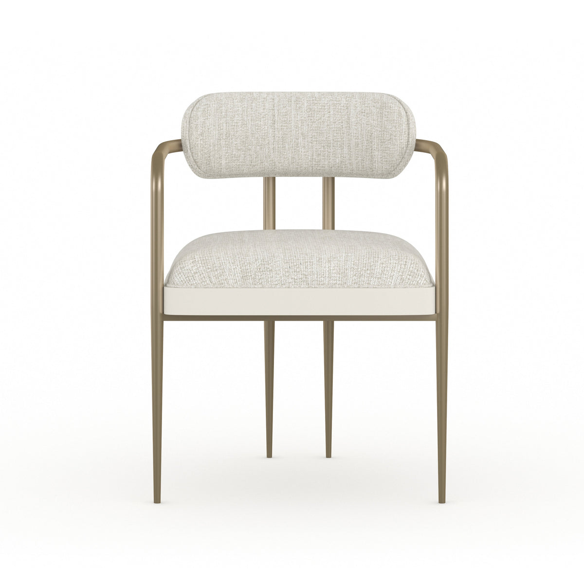 Caracole Emphasis Dining Chair – front view – Lusso Furniture Miami