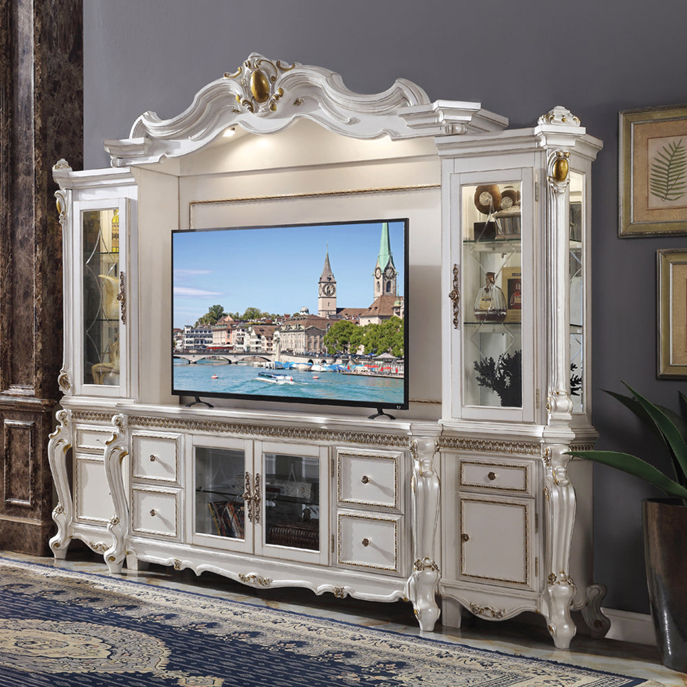ACME Picardy Entertainment Wall Unit – front view – Lusso Furniture Miami