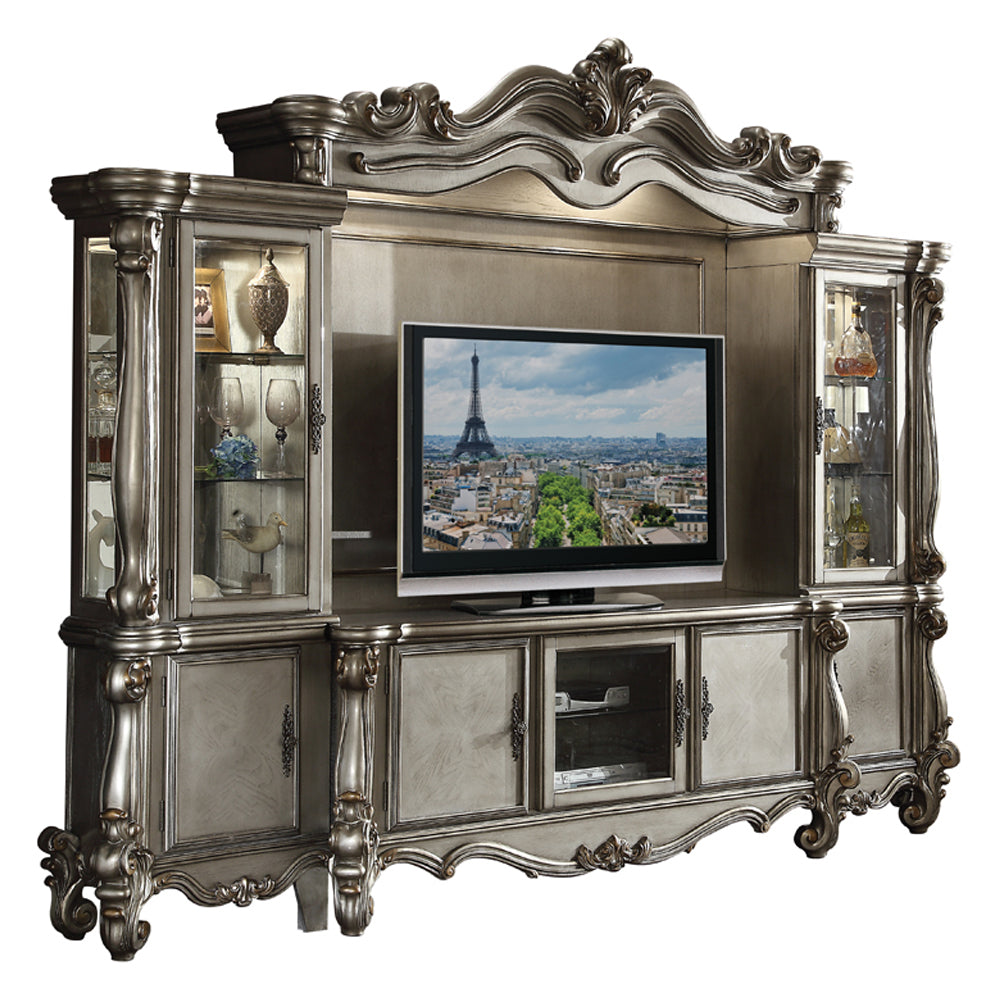 ACME Versailles Entertainment Wall Unit – side view – Lusso Furniture Miami