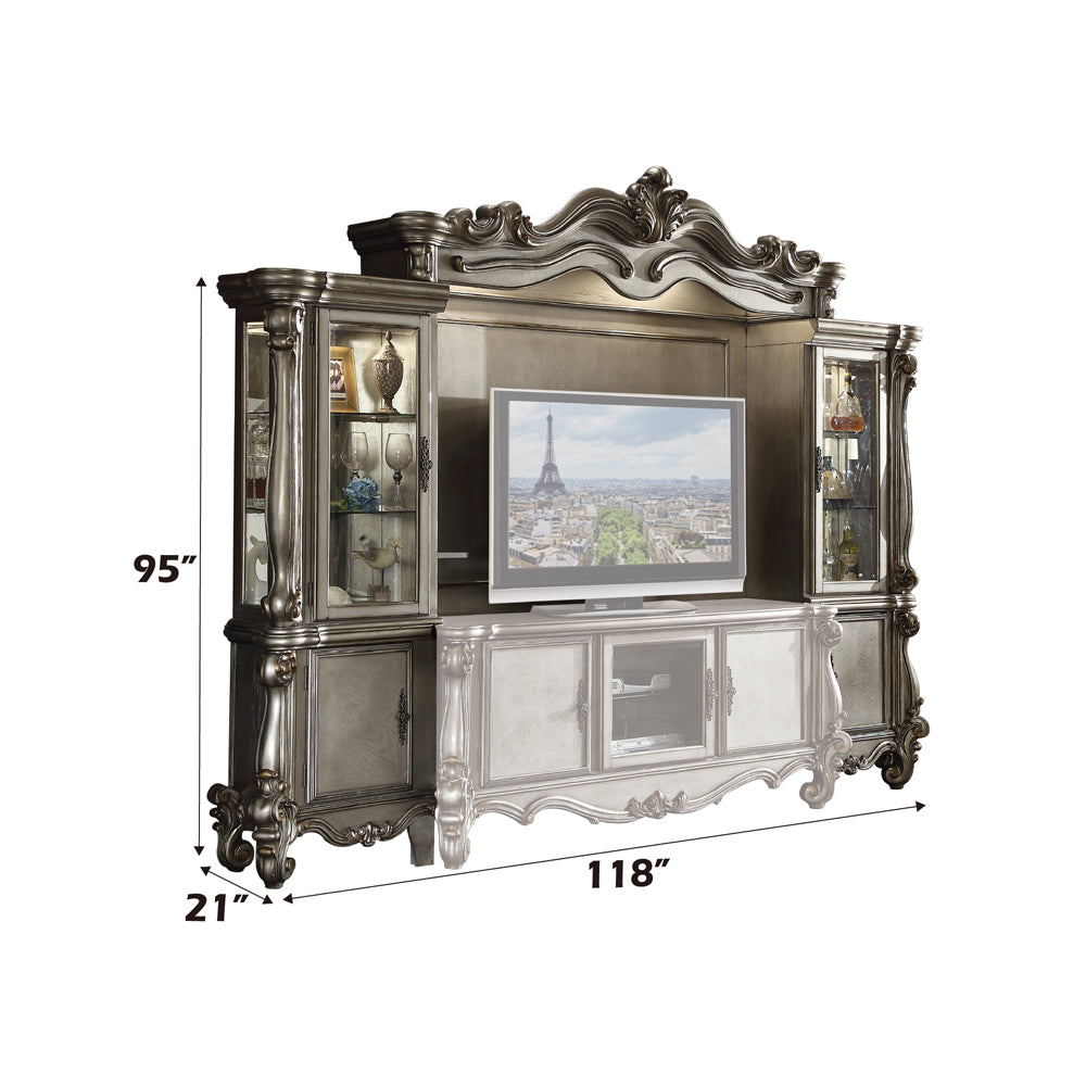ACME Versailles Entertainment Wall Unit – detail – Lusso Furniture Miami