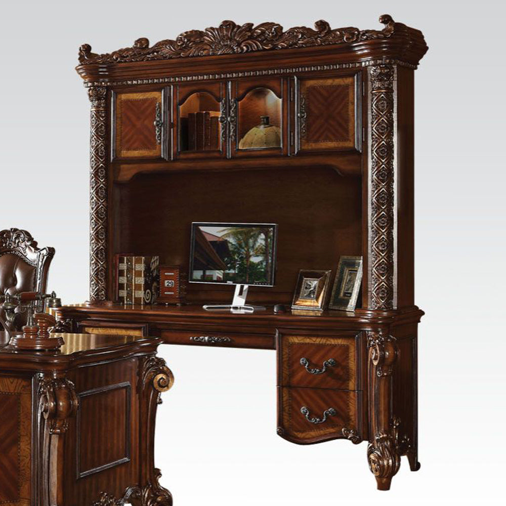 ACME Vendome Computer Desk with Hutch – detail – Lusso Furniture Miami