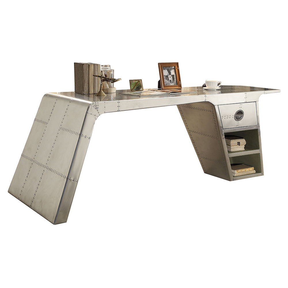 ACME Brancaster Writing Desk – side view – Lusso Furniture Miami
