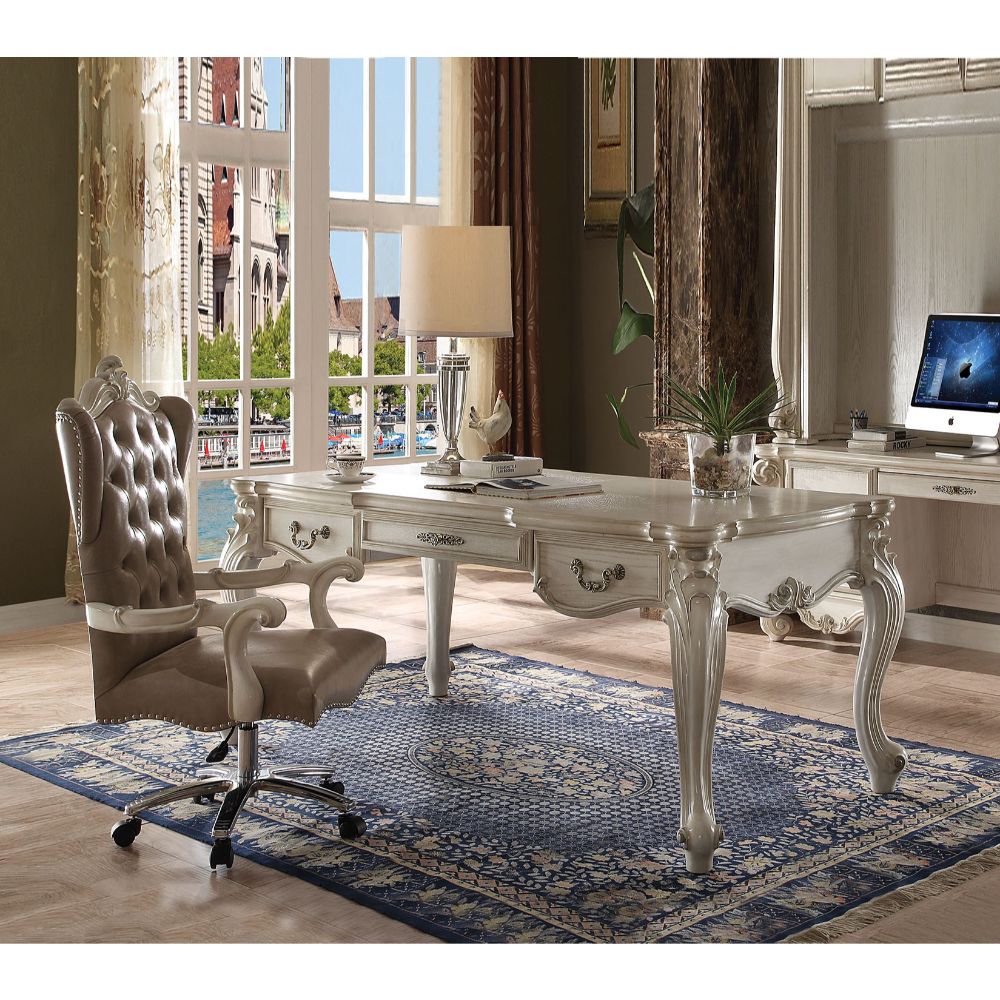 ACME Versailles Executive Writing Desk – side view – Lusso Furniture Miami