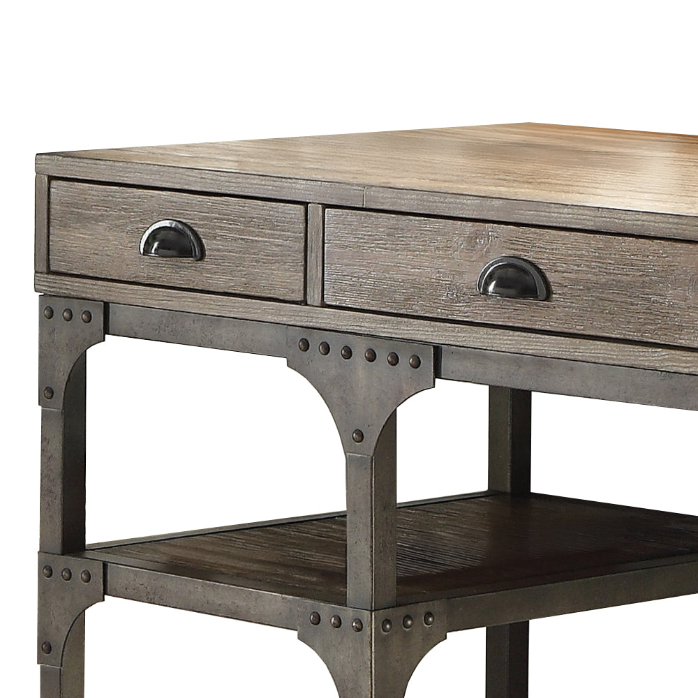ACME Gorden Writing Desk – side view – Lusso Furniture Miami