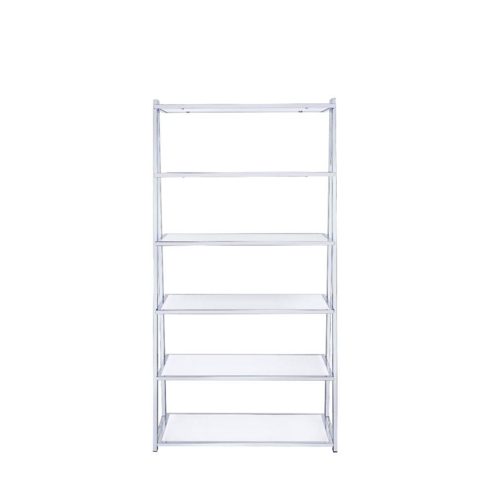 ACME Coleen Bookshelf – angle view – Lusso Furniture Miami