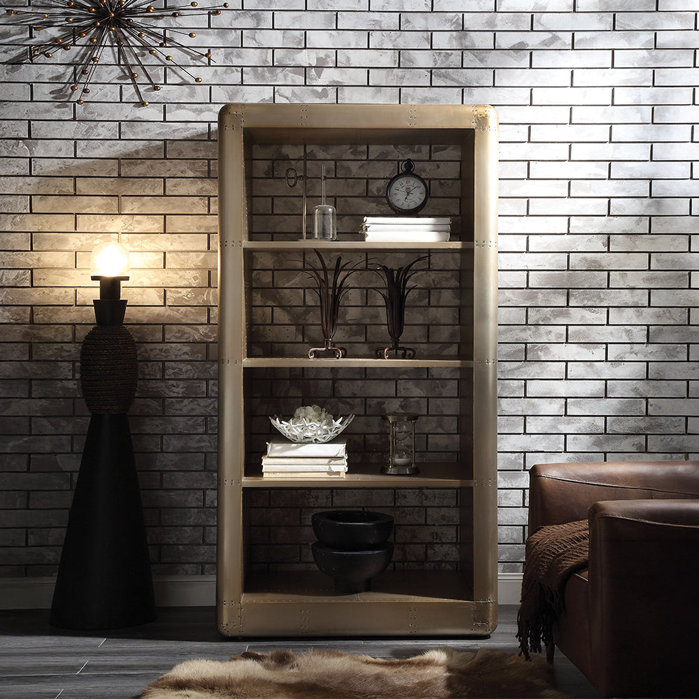 ACME Jennavieve Bookcase – front view – Lusso Furniture Miami