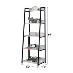 ACME Wendral 16 Inch Bookshelf – side view – Lusso Furniture Miami