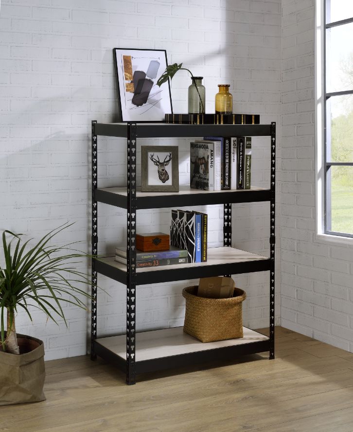 ACME Decmus Bookshelf – front view – Lusso Furniture Miami