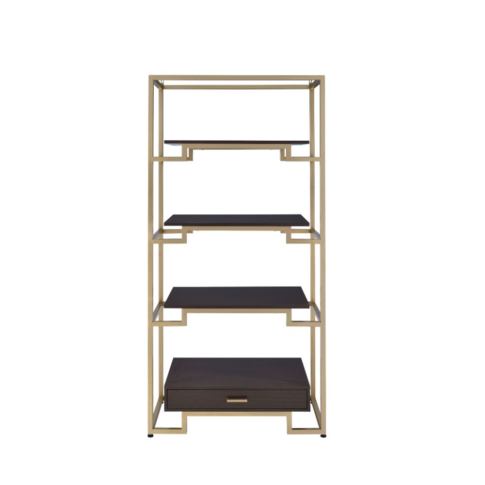 ACME Yumia Bookshelf – angle view – Lusso Furniture Miami
